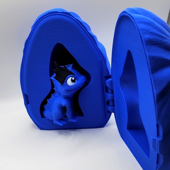 3d Printed Water Dragon With Egg - Picture 4 of 6